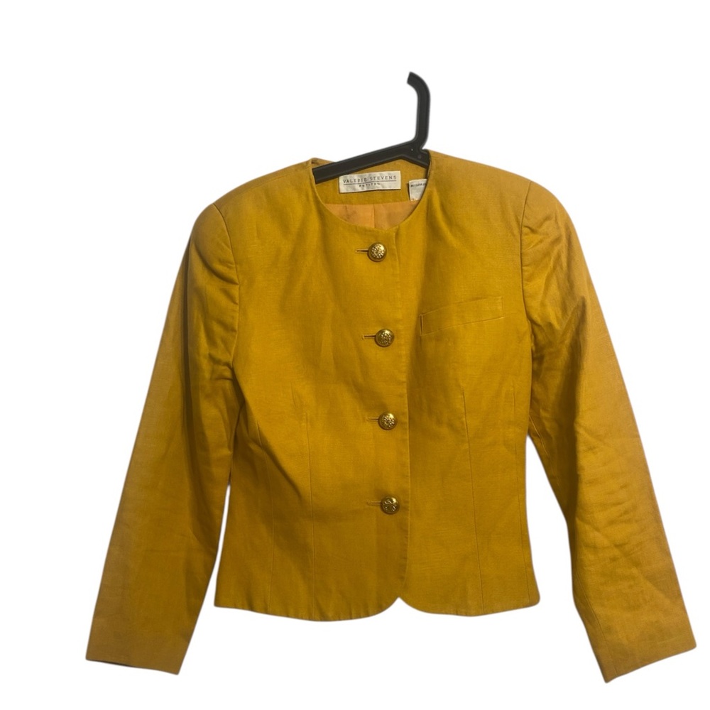 Valerie Stevens Mustard Yellow Blazer